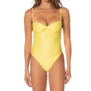 Maaji Sunbeam Glow Shamrock Cheeky Cut Underwire One Piece Medium NWT